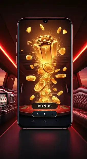 Joueur satisfait regardant des tours gratuits sur l'écran d'une machine à sous Casino Lucky31