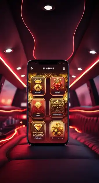 Interface de jeu du Lucky31 Casino sur un écran d'ordinateur et mobile présentant une sélection de machines à sous populaires et des jeux en direct.
